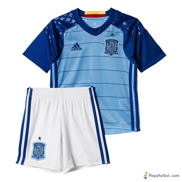 Camiseta España Replica Primera Ropa Niños Portero 2016 Azul